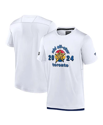 Men's Fanatics White 2024 Nhl All-Star Game Authentic Pro T-shirt