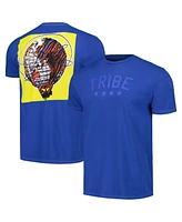 Men's Blue Distressed A Tribe Called Quest Washed Graphic T-shirt