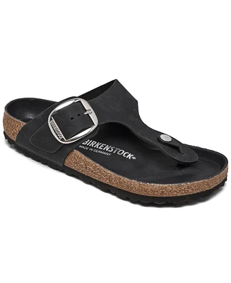 Birkenstock Women's Gizeh Big Buckle Oiled Leather Sandals from Finish Line