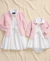 Polo Ralph Lauren Baby Girls Cable-Knit Cotton Cardigan