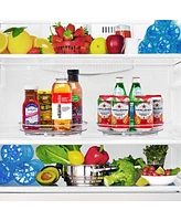 Sorbus Clear Lazy Susan Organizer 2-Pack - Versatile Kitchen and Cabinet Organizer, Lazy Susan for Pantry, Fridge, and Bathroom Storage (Flat)
