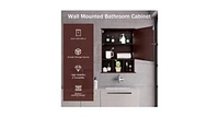Wall Mounted and Mirrored Bathroom Cabinet