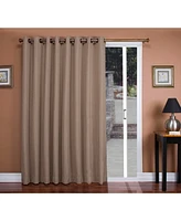 Ricardo Tacoma Double Black Out Grommet Curtain Patio Panel w/Wand 106"W x 84"L