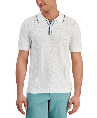 Club Room Men's Luxury Sweater Short-Sleeve Polo Shirt, Created for Macy's