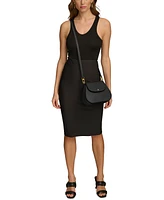 Donna Karan Bellerose Leather Flap Crossbody