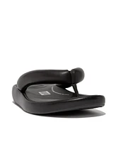 FitFlop Women's Iqushion D-Luxe Padded Leather Flip-Flops