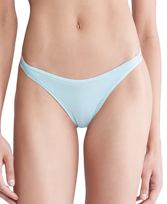 Calvin Klein Women's Modern Logo Dipped String Thong Underwear QD5157