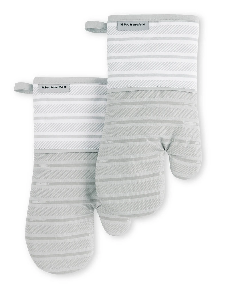 KitchenAid Albany Oven Mitt 2-Pack Set, 7" x 13"