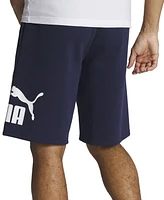 Puma Men's Regular-Fit Big Logo-Print Fleece 10" Shorts