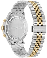 Salvatore Ferragamo Men's Swiss Chronograph Two-Tone Stainless Steel Bracelet Watch 42mm