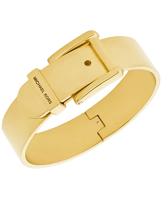 Michael Kors Gold-Tone or Two-Tone Silver-Tone Colby Buckle Bangle Bracelet