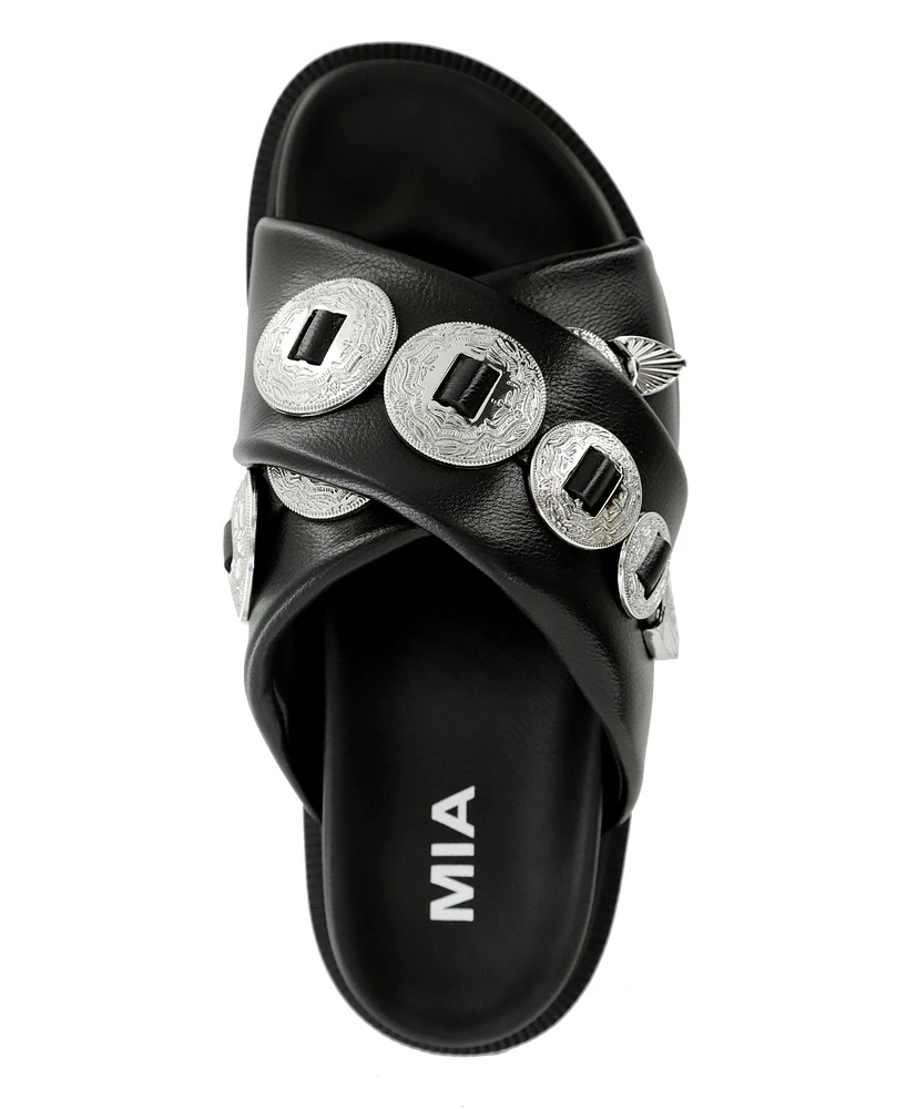 Mia Women's Gorgene Slip-On Flat Sandals