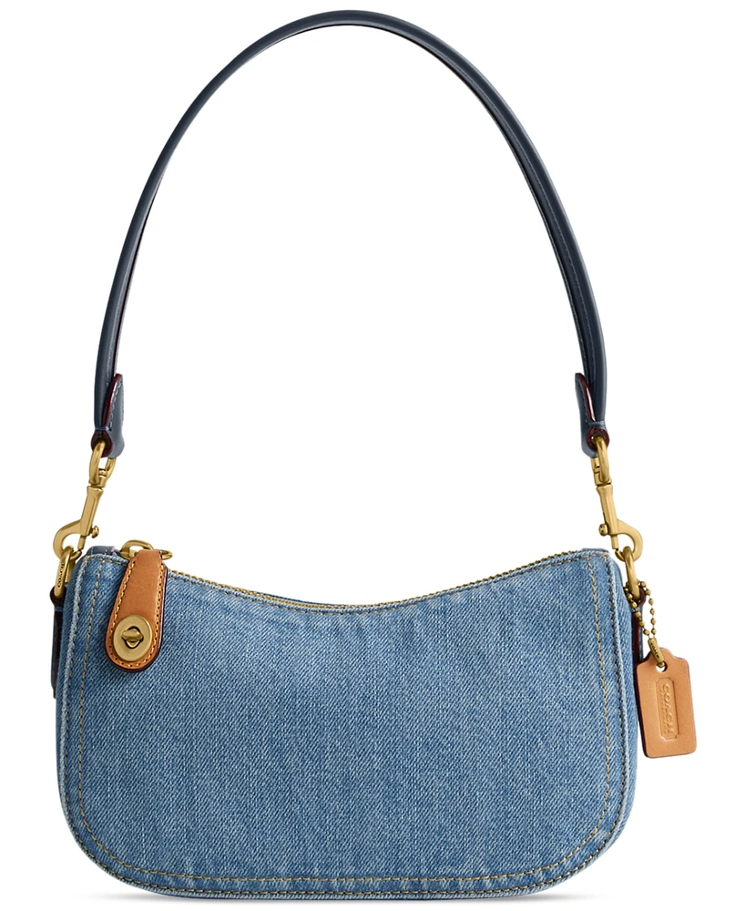 Coach Swinger 20 Mini Denim Shoulder Bag