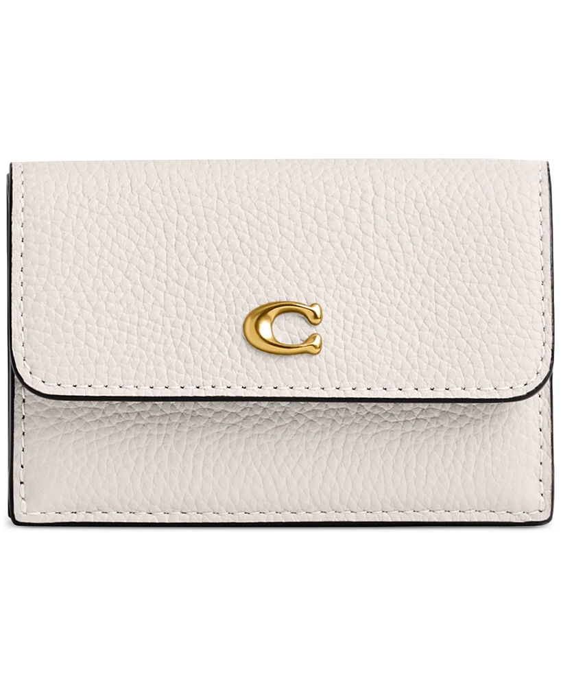 Coach Trifold Leather Wallet