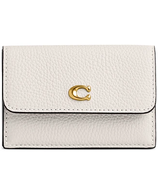 Coach Trifold Leather Wallet