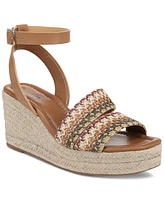 Style & Co Women's Cecilliaa Strappy Woven Wedge Sandals, Created for Macy's