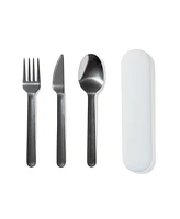 w&p Set of 4 Stainless Steel and Silicone Utensil