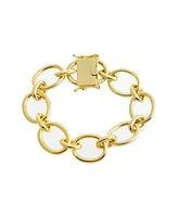 by Adina Eden Solid Open Circle Link Bracelet