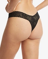 Hanky Panky Women's Animal Instincts Lace Low Rise Thong Underwear, AM1051