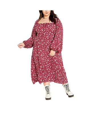 Plus Size Jessie Print Dress