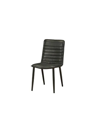 Simplie Fun Hosmer Side Chair (Set of 2) In Top Grain Leather