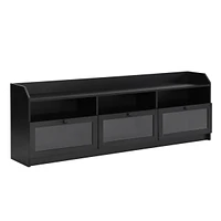 Simplie Fun Modern Tv Stand with Acrylic Door & Ample Storage