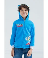 Sega Toddler Boys Sonic the Hedgehog Shadow Knuckles Fleece Zip Up Hoodie