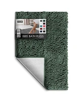 Hearth & Harbor Ultra Soft Non-Slip Chenille Bath Rug - Quick Dry