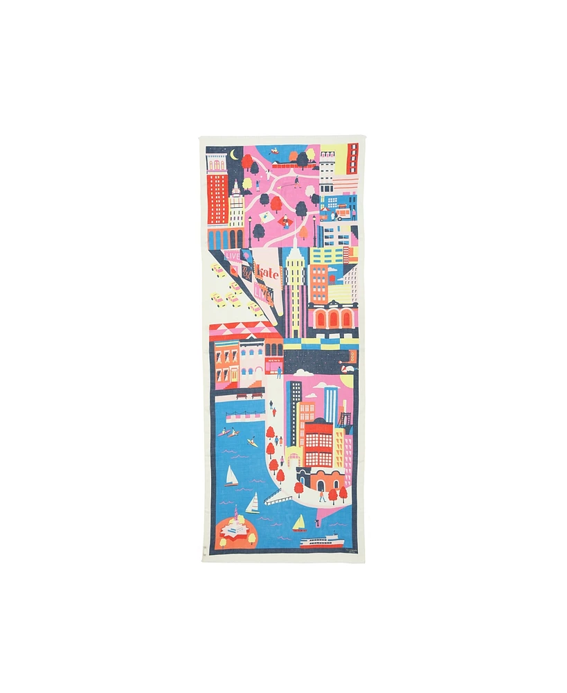 kate spade new york Women's City Map Oblong Scarf