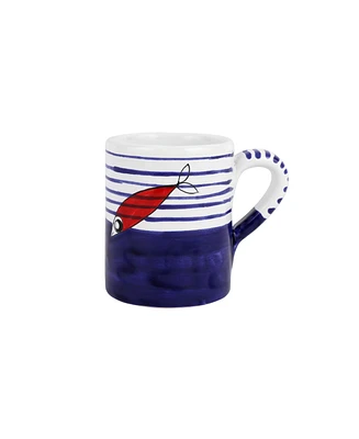 Vietri Pesce Pazzo Underwater Fish Mug