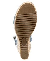 Anne Klein Women's Wheatley Ankle Strap Espadrille Wedge Sandals