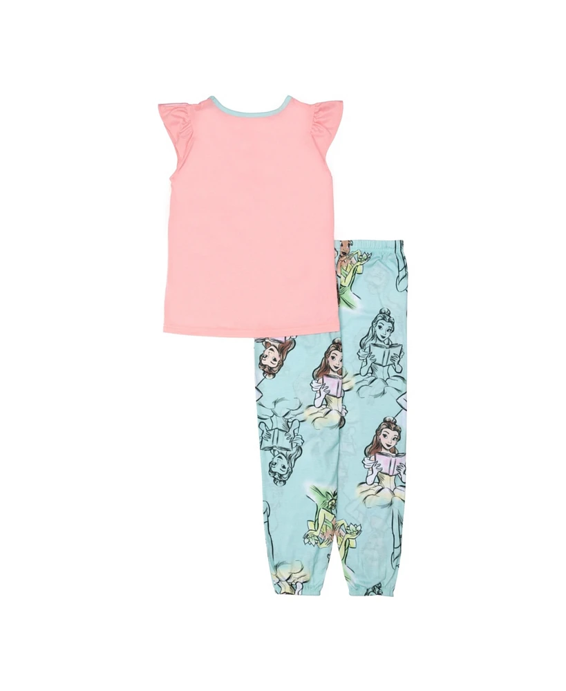 Disney Princess Big Girls Short Set Pajamas, 2-Piece