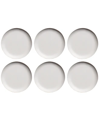 TarHong Natureone Craft Soft Matte Finish Coupe Salad Plates, Set of 6