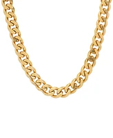 Steeltime Men's Gold-Tone Cuban 24" Link Necklace