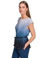 Dkny Women's Pleated Ombre Blouse