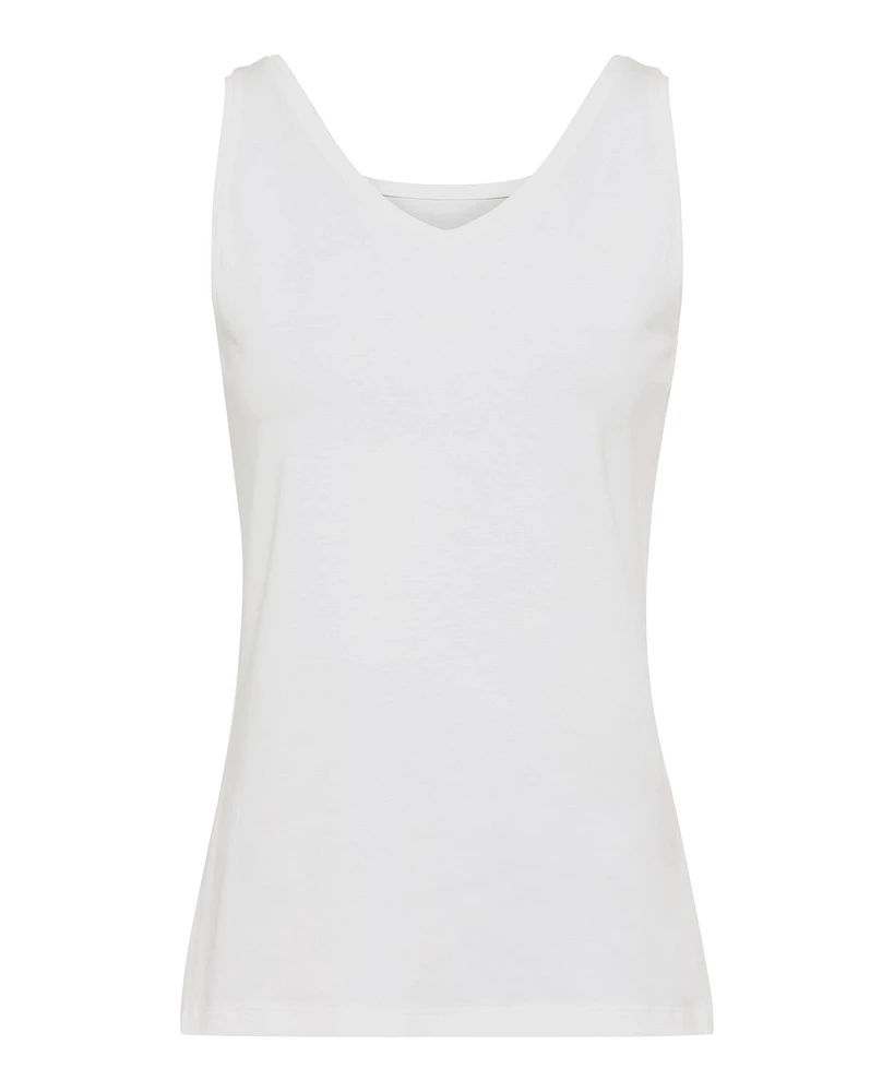 Olsen Women's 2-Way Cotton Blend Tank