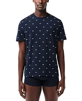 Lacoste Men's Allover Crocodile Logo Underwear T-Shirt