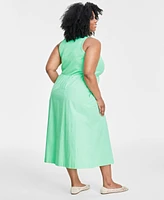 On 34th Trendy Plus Size Tank Midi Dress, Created for Macy's