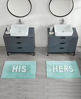 Jean Pierre His & Hers Cotton 2-Piece Bath Rug Set