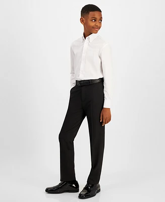 B By Brooks Brothers Big Boys Classic Machine Washable Dress Pants