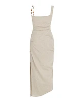 Women's Long Dress with Accessory Strap