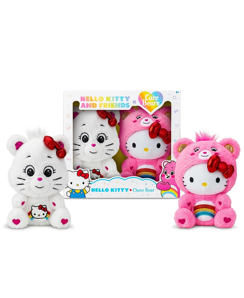 Care Bears Hello Kitty Plush, 2pk