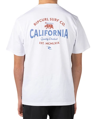Rip Curl Men's Big Cali Bear Prem Short Sleeve T-shirt