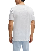 Boss by Hugo Men's Regular-Fit Linen T-shirt