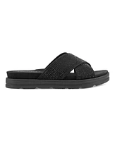Easy Spirit Women's Shanya Crisscross Rhinestone Sandals