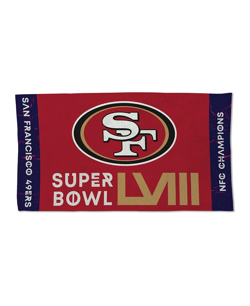 Wincraft San Francisco 49ers 2023 Nfc Champions Locker Room 22'' x 42'' Double-Sided Towel