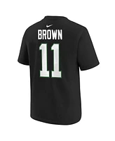 Big Boys and Girls Nike A.j. Brown Black Philadelphia Eagles Player Name Number T-shirt