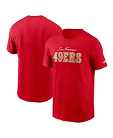 Men's Nike Scarlet San Francisco 49ers Essential Cotton T-shirt