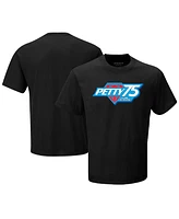 Men's Legacy Motor Club Team Collection Black Richard Petty 75th Anniversary Logo T-shirt