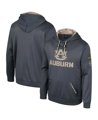 Men's Colosseum Charcoal Auburn Tigers Oht Military-Inspired Appreciation Pullover Hoodie